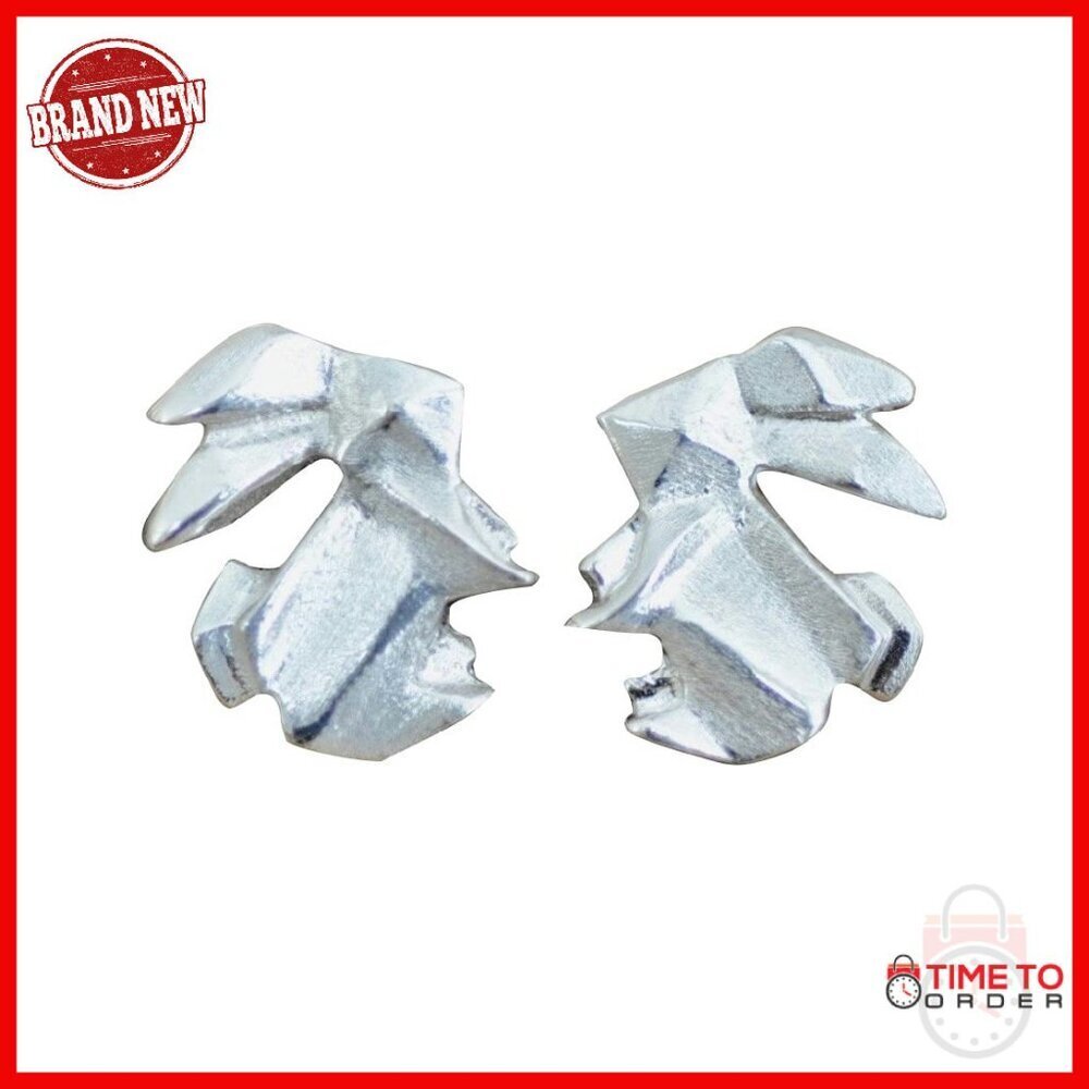 Sterling Silver Origami Bunny Stud Earrings 8mm x 10mm